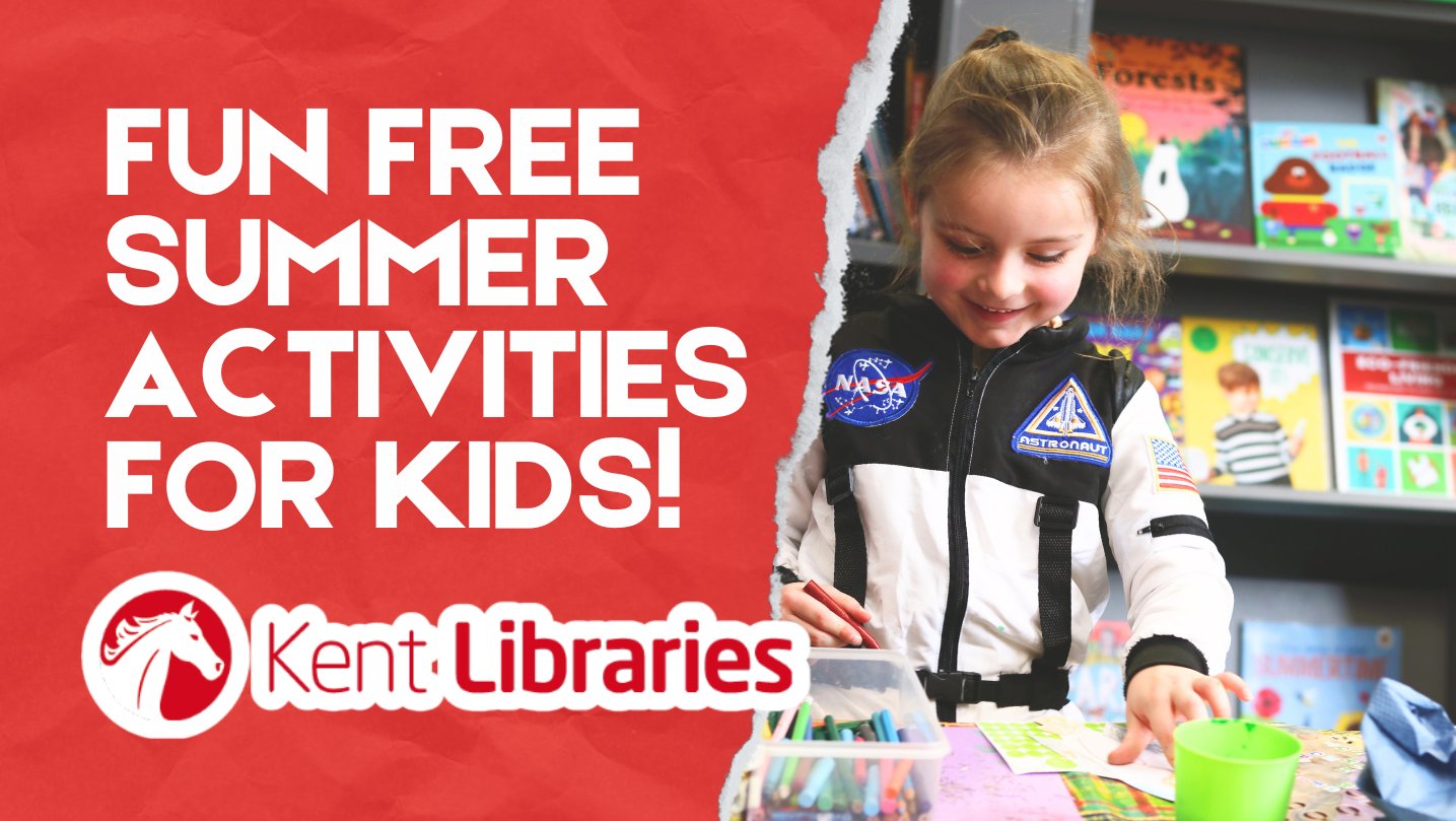 Fun free summer kids activities in Kent Libraries